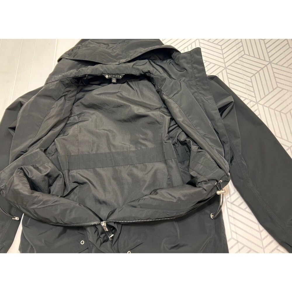 Athleta Size Small fits M Ballard Waterproof Parka Rain Jacket Pockets Hooded j - Picture 11 of 15